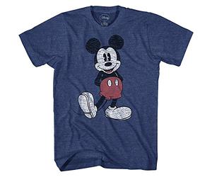 Disney Full Size Mickey Mouse Distressed Look T-Shirt Camiseta Hombre (Pack de 1)