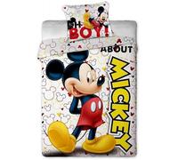 Disney - Funda de edredón y Almohada para Cama Individual, diseño de Mickey Mouse
