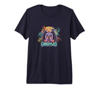 Disney Gargoyles Posing Under The Moon Epic Vintage Portrait Camiseta premium