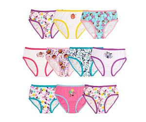 Disney Girls' Doc McStuffins, Elena, Minnie, Fancy Nancy, Underwear Multipacks, Jr 10pk, 2T/3T