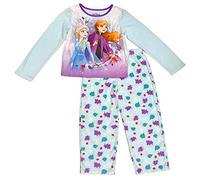 Disney Girls' Toddler Frozen 2 2-Piece Pajama Set, Winter Blue, 2T