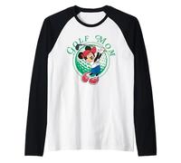 Disney Golf Mom Minnie Mouse Golfing Mother's Day Tee Camiseta Manga Raglan