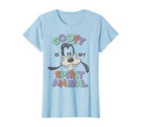 Disney Goofy My Spirit Animal Camiseta, Mujer, Azul Bebé, S