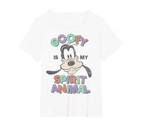 Disney Goofy My Spirit Animal Camiseta, Mujer tallas grandes, Blanco, 5XL Grande