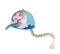 Disney Gorra Niña Gorra Beisbol para Niñas Gorra Ariel la Sirenita Gorra Elsa con Pelo Largo Sombrero Sol Proteccion Solar Playa Verano Accessorios Oficial Divertidos Talla Unica (Azul Elsa)