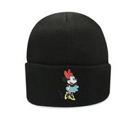 Disney Gorro de Punto de Invierno para Mujer Minnie Mouse, Negro (Black Beanie), S-L