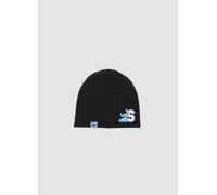 DISNEY, Gorro Negro De Punto Jersey De Algodón Elástico Con Estampado De Lilo & Stitch Para Niña, Niña, Negro, Talla: 54