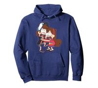 Disney Gravity Falls Dipper and Mabel Pines Sudadera con Capucha, Unisex para adultos, Azul Marino, XL