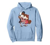 Disney Gravity Falls Dipper and Mabel Pines Sudadera con Capucha, Unisex para adultos, Azul polvoriento, M