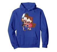 Disney Gravity Falls Dipper and Mabel Pines Sudadera con Capucha, Unisex para adultos, Azul Real, XL