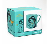 Disney Half Moon Bay - Taza Aladdin - Taza de jazmín en caja - 325 ml - Apto para lavavajillas y microondas - Taza de café - Taza de oficina