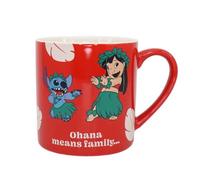 Disney Half Moon Bay - Taza Lilo & Stitch - Ohana - 325 ml - Taza de oficina - Taza de punto de regalo