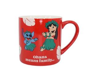 Disney Half Moon Bay - Taza Lilo & Stitch - Ohana - 325 ml - Taza de oficina - Taza de punto de regalo