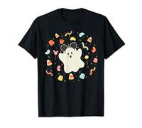 Disney Halloween Mickey Mouse Ears Cute Ghost Candy Treats Camiseta