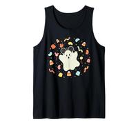 Disney Halloween Mickey Mouse Ears Cute Ghost Candy Treats Camiseta sin Mangas