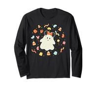 Disney Halloween Minnie Mouse Ears Cute Ghost Candy Treats Manga Larga