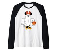 Disney Halloween Minnie Mouse Ghost Costume Trick-or-Treat Camiseta Manga Raglan