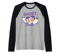 Disney Halloween Spooky Treats Coffee and Mickey Ears Ghosts Camiseta Manga Raglan