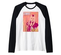 Disney Hannah Montana Miley Stewart Country Beginnings Camiseta Manga Raglan