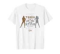 Disney Hannah Montana Teen by Day, Pop Star by Night - Camiseta Camiseta, Hombre, Blanco, M
