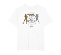 Disney Hannah Montana Teen by Day, Pop Star by Night - Camiseta Camiseta, Hombre tallas grandes, Blanco, 6X Alto