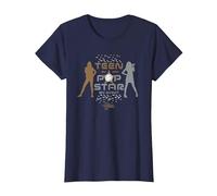 Disney Hannah Montana Teen by Day, Pop Star by Night - Camiseta Camiseta, Mujer, Azul Marino, XS