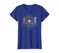 Disney Hannah Montana Teen by Day, Pop Star by Night - Camiseta Camiseta, Mujer, Azul Real, XL