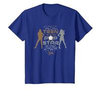 Disney Hannah Montana Teen by Day, Pop Star by Night - Camiseta Camiseta, Niños, Azul Real, 2 años