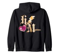 Disney Hannah Montana Thunderbolt Heart Initials Logo Sudadera con Capucha
