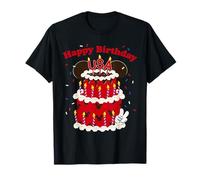Disney Happy Birthday USA Mickey Mouse Cake 4th of July 250 Camiseta