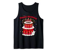 Disney Happy Birthday USA Mickey Mouse Cake 4th of July 250 Camiseta sin Mangas