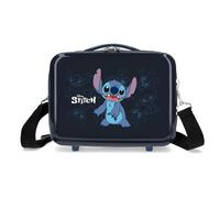 Disney Happy Stich Accesorio de Viaje- Neceser, Niños, Azul Marino