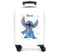 Disney Happy Stitch Equipaje- Equipaje para niños, Unisex niños, Blanco