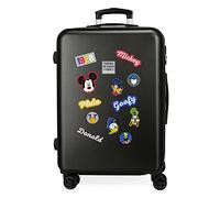 Disney Have a Good Day Mickey Maleta Mediana Negro 48x68x26 cms Rígida ABS Cierre combinación 70L 3,7Kgs 4 Ruedas Dobles