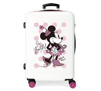 Disney Have a Good Time Minnie So Beautiful Maleta Mediana Rosa 46x65x23 cms Rígida ABS Cierre de combinación Lateral 56L 3 kgs 4 Ruedas Dobles