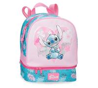 Disney Heart Stitch Mochila infantil, mochila escolar, fabricada en Poliéster, bolsillos laterales, tirantes anchos ajustables, Asa superior para colgarla, sistema magic Fix.