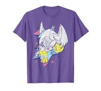 Disney Hercules 90's Art Graphic - Camiseta Camiseta, Hombre, Morado Jaspeado, 3XL