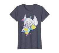 Disney Hercules 90's Art Graphic - Camiseta Camiseta, Mujer, Azul Jaspeado, 3XL