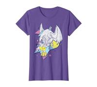 Disney Hercules 90's Art Graphic - Camiseta Camiseta, Mujer, Morado Jaspeado, M