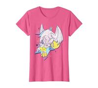 Disney Hercules 90's Art Graphic - Camiseta Camiseta, Mujer, Rosa jaspeado, XL