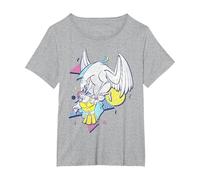 Disney Hercules 90's Art Graphic - Camiseta Camiseta, Mujer tallas grandes, Gris Jaspeado, 4XL Grande