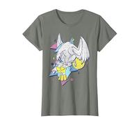 Disney Hercules 90's Art Graphic - Camiseta Camiseta, Mujer, Verde militar jaspeado, 3XL