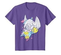 Disney Hercules 90's Art Graphic - Camiseta Camiseta, Niños, Morado Jaspeado, 3 años
