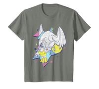 Disney Hercules 90's Art Graphic - Camiseta Camiseta, Niños, Verde militar jaspeado, 3 años