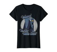Disney Hercules Hades Whoa Is My Hair Out Fleece Camiseta, Mujer, Negro, XS