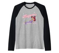 Disney Hercules Megara Posing On A Starry Night Portrait Camiseta Manga Raglan