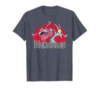 Disney Hercules Pain Panic Distressed Camiseta, Hombre, Azul Jaspeado, L