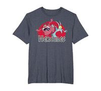 Disney Hercules Pain Panic Distressed Camiseta, Hombre tallas grandes, Azul Jaspeado, 6X Alto