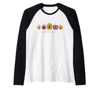Disney Hocus Pocus Sanderson Sisters and Binx Pumpkin Lineup Camiseta Manga Raglan