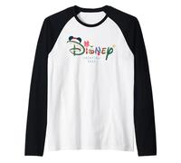 Disney Holiday Script Logo Matching Christmas Vacation 2025 Camiseta Manga Raglan